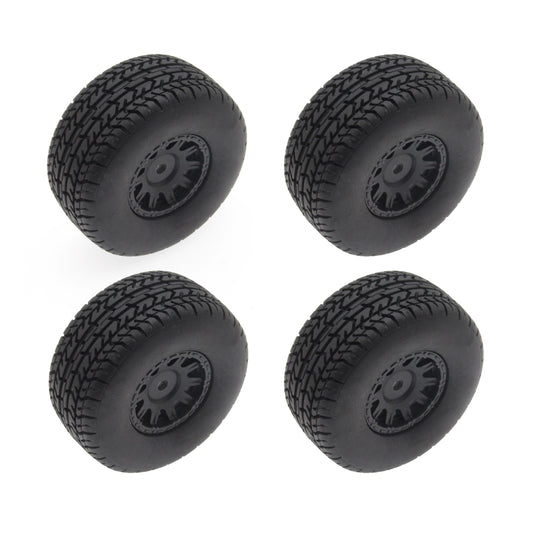 Mounted Tires / Wheels (4) Arrma Grom Granite Black