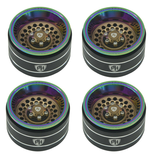 Powerhobby 1.9" Aluminum Wheels Gold (4) 1/10 Rock Crawler