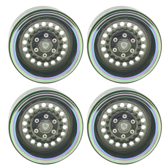 Powerhobby 1.9" Aluminum Wheels Grey (4) 1/10 Rock Crawler