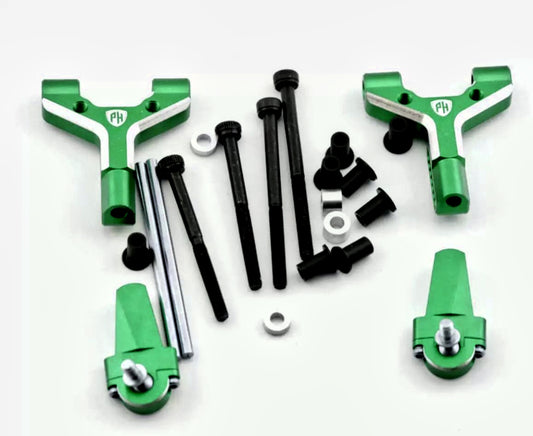Powerhobby Aluminum Adjustable Front Lower Arms Green MST RMX 2.5 / 2.0