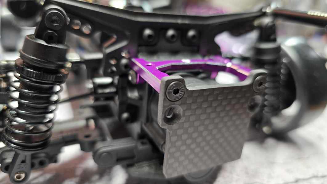 Powerhobby Carbon Fiber Rear ESC Mount Purple MST MRX / FRX