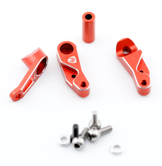 Powerhobby Aluminum Servo Saver Bellcrank Red Kyosho Fazer MK2 / Mad Van VE