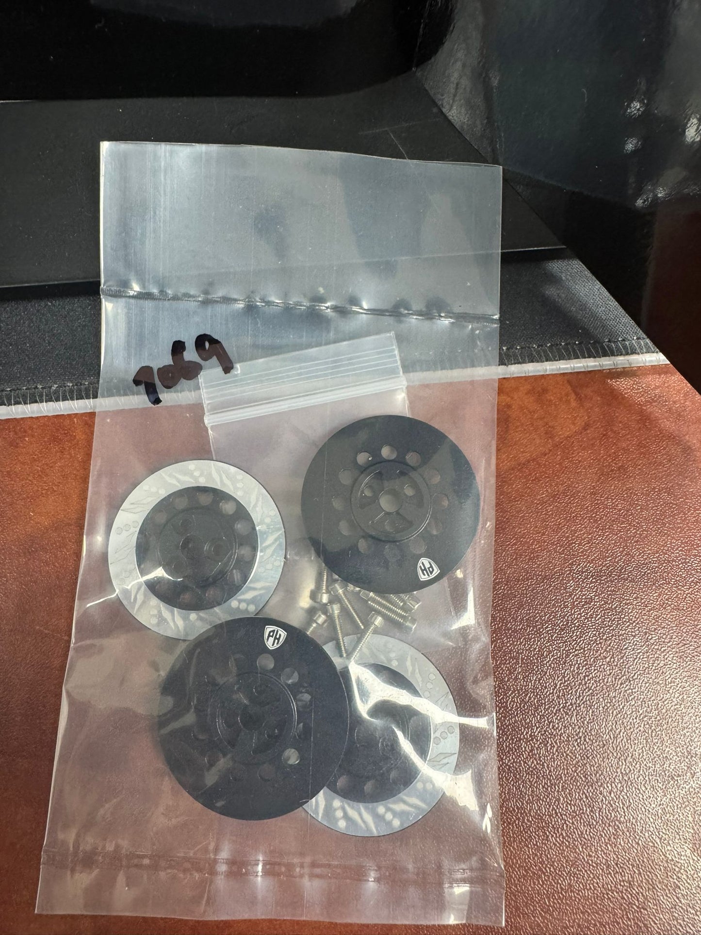 Powerhobby Dummy Disc Brake Hex Black FOR Kyosho Fazer