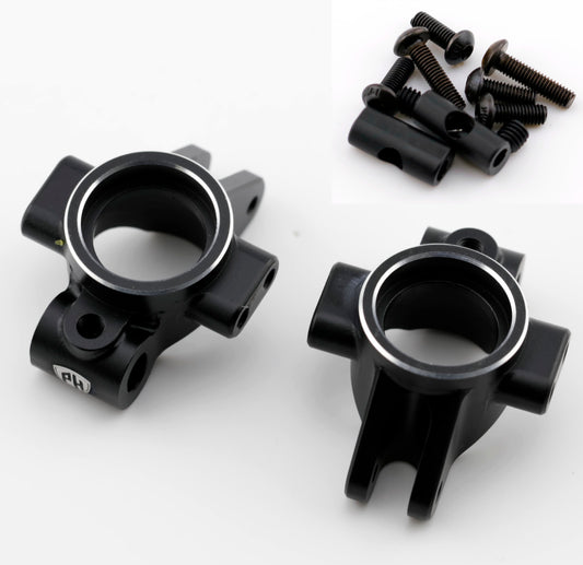 Powerhobby Aluminum HD Rear Hub Set Black Kyosho Fazer / Mad Van VE