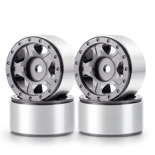Powerhobby 1.0" Beadlock Wheels Grey (4) 1/24 Rock Crawler
