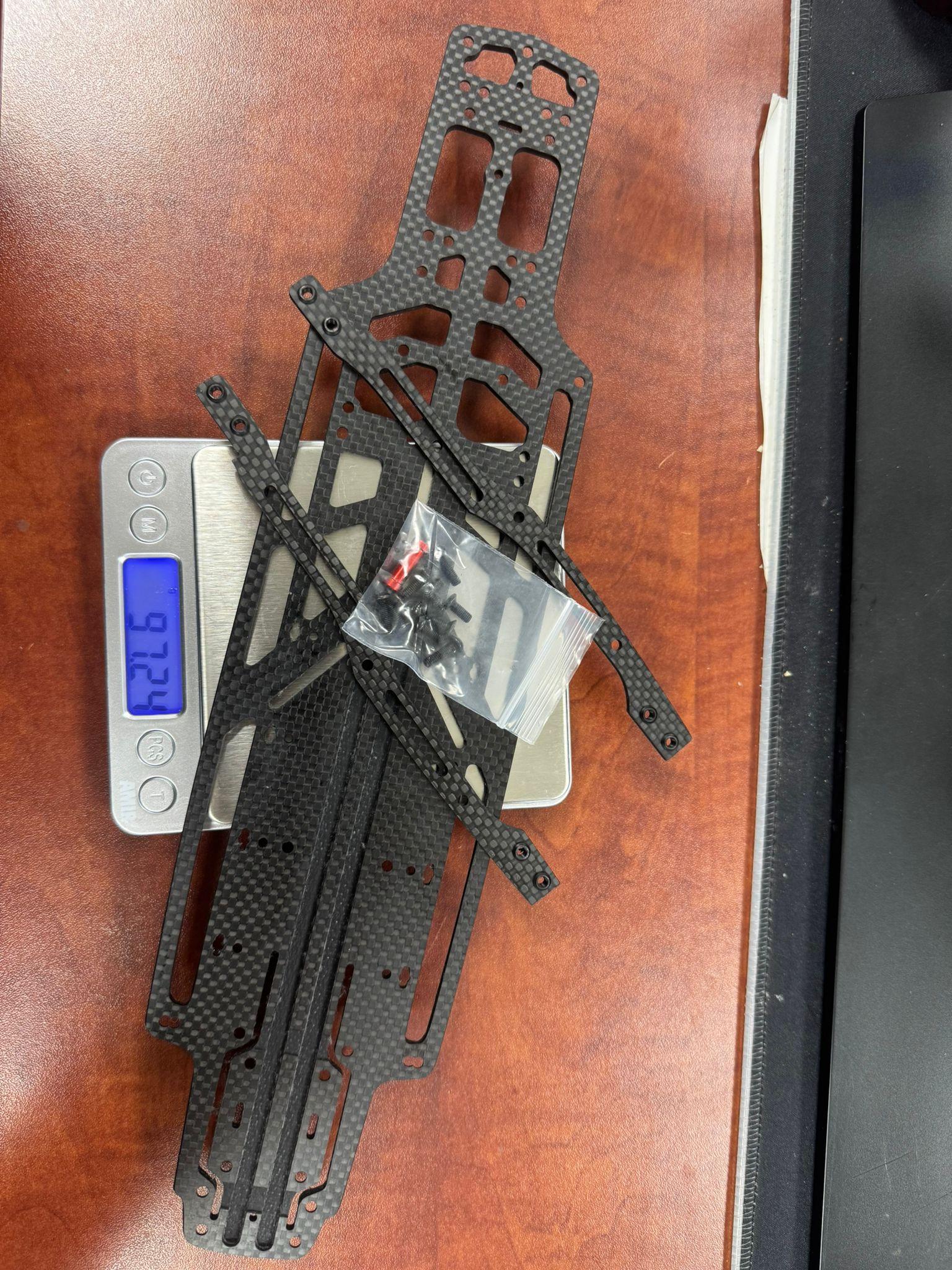 Powerhobby Lightweight Carbon Fiber Main Chassis w Upper Deck MST