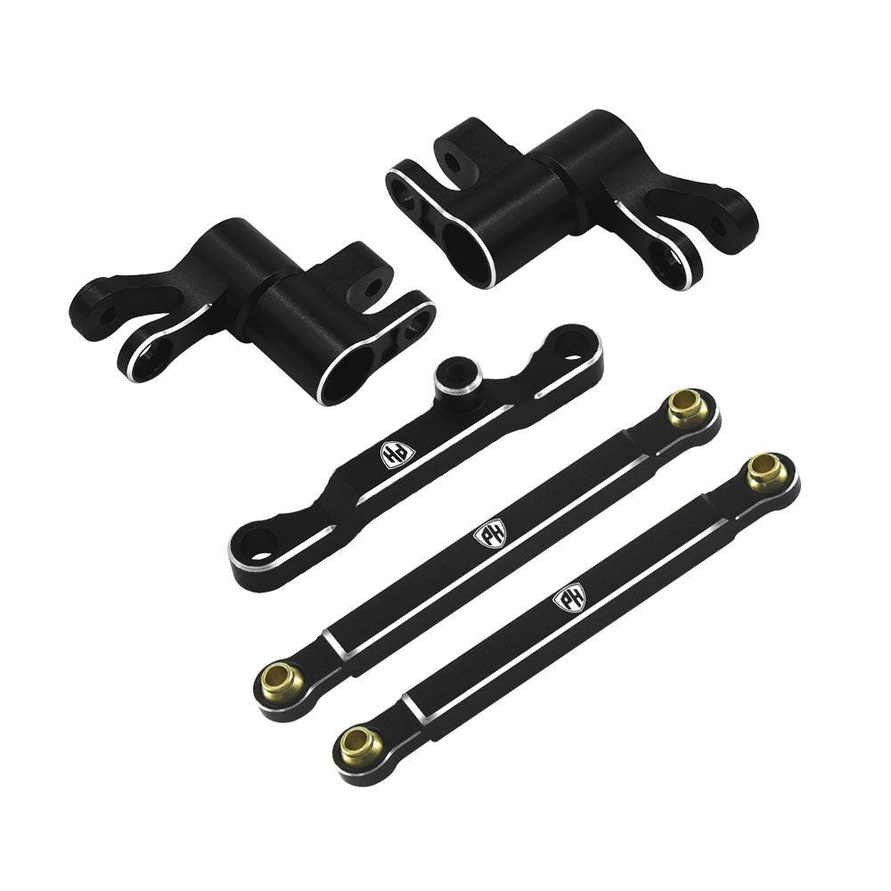mi♡ Powerhobby 7075 Aluminum Steering / Bellcrank Set Black FOR