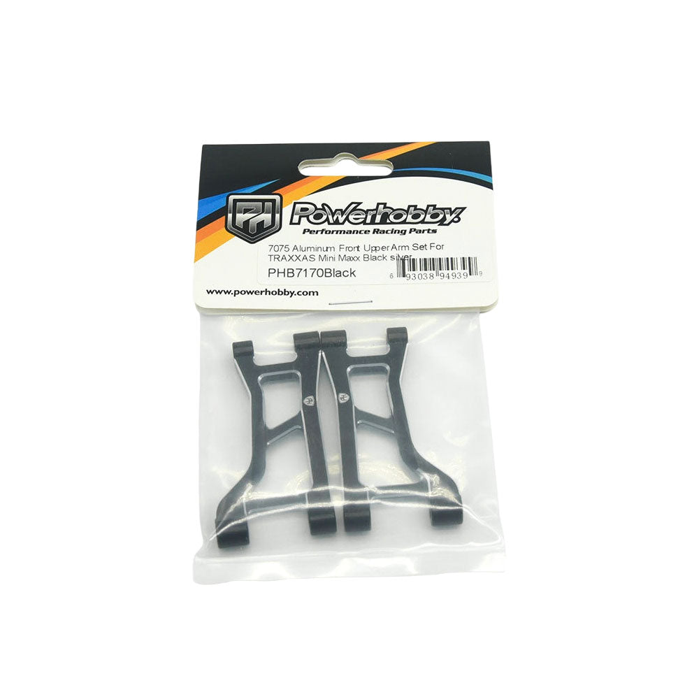 Powerhobby 7075 Aluminum Front Upper Arms Black For Traxxas Mini Maxx