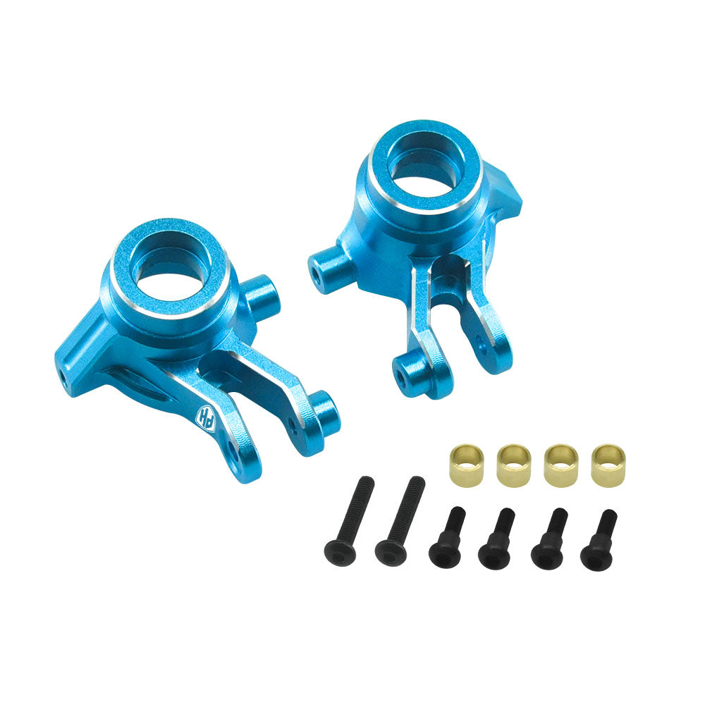 Powerhobby 7075 Aluminum Front Hub / Knuckle Arms Blue FOR Traxxas Mini Maxx