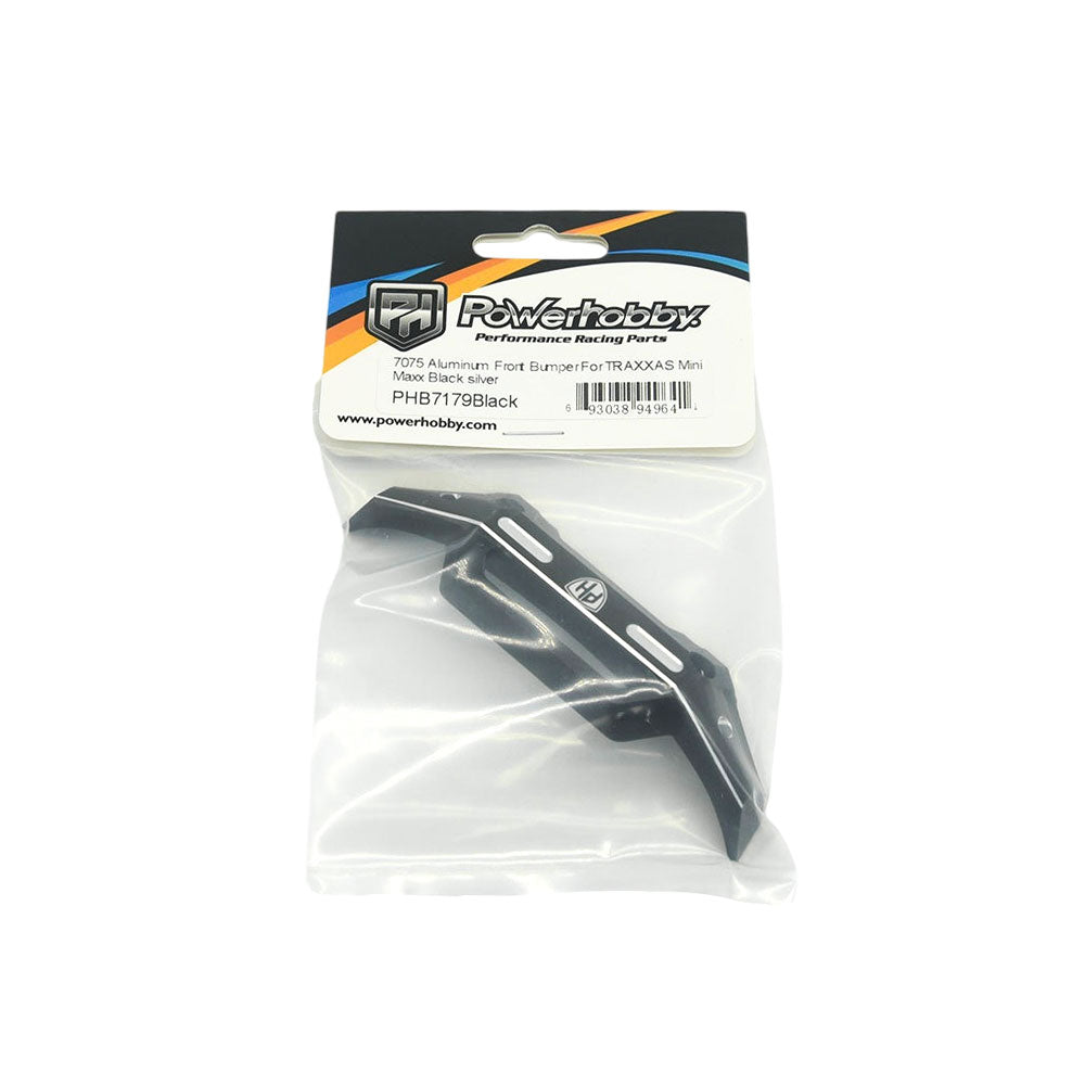 Powerhobby 7075 Aluminum Front Bumper Black For Traxxas Mini Maxx