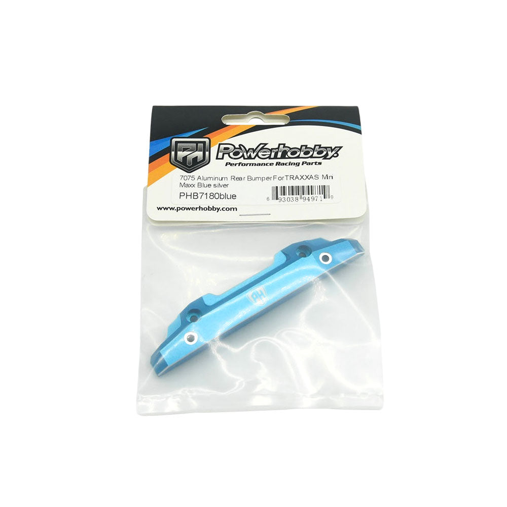 Powerhobby 7075 Aluminum Rear Bumper Blue FOR Traxxas Mini Maxx