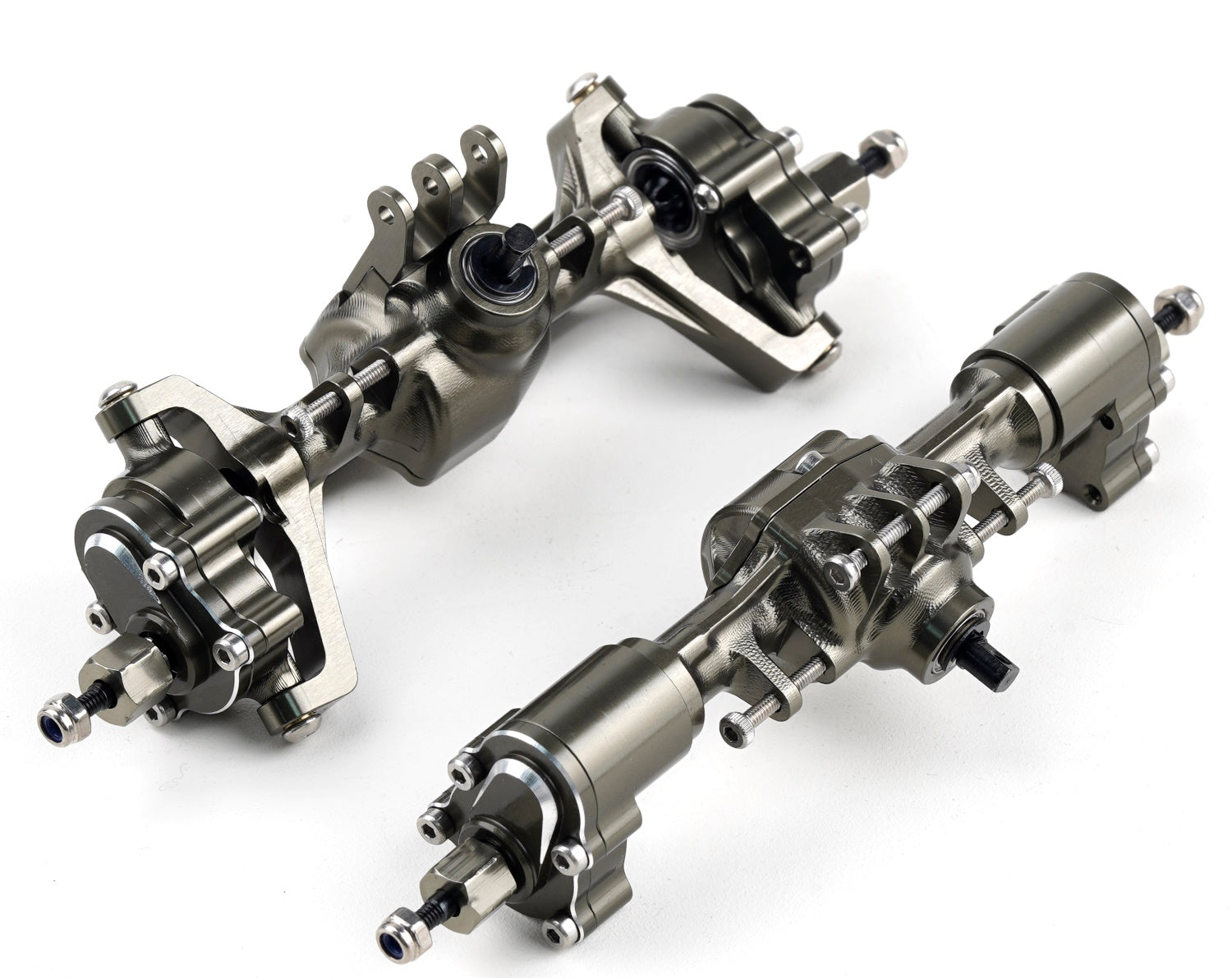 Powerhobby Aluminum Front and Rear Portal Axles +8mm Redcat Ascent