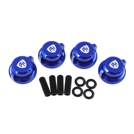 Powerhobby Aluminum Body Mount Thumb Screws Nuts Blue FOR Traxxas Slash