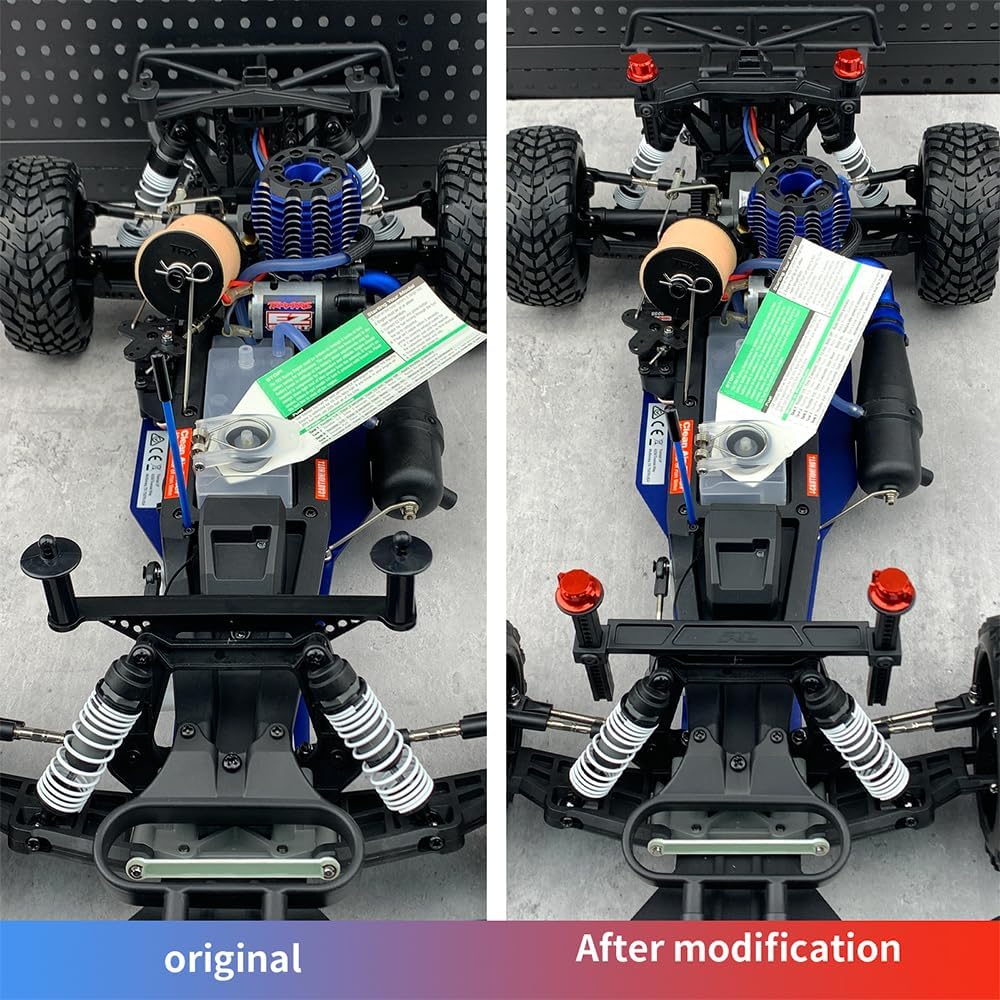 Powerhobby Aluminum Body Mount Thumb Screws Nuts Red FOR Traxxas Slash