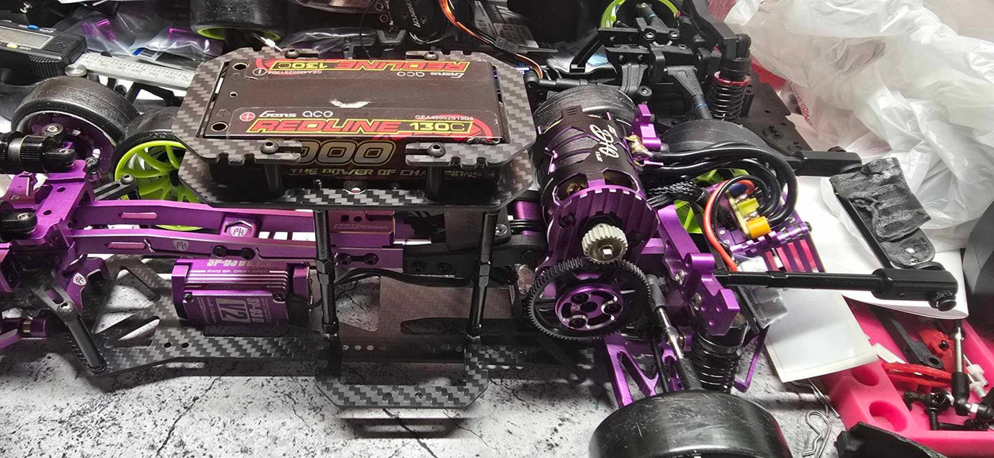 Powerhobby Carbon Fiber Adjustable Battery Tray MST RMX / FXX / FRX Yokomo