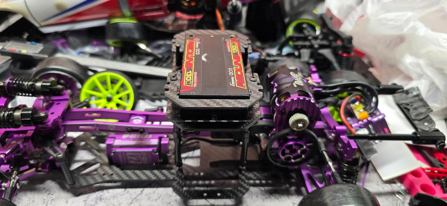 Powerhobby Carbon Fiber Adjustable Battery Tray MST RMX / FXX / FRX Yokomo