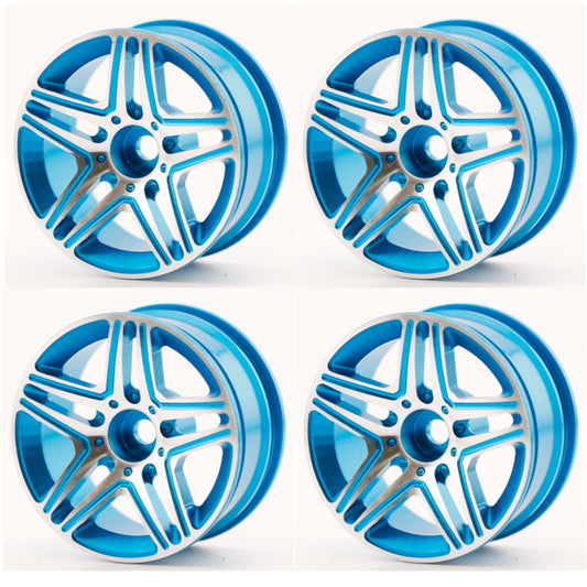 Powerhobby Aluminum 1/10 Touring Car Wheels / Rims  (4) 12mm Hex C