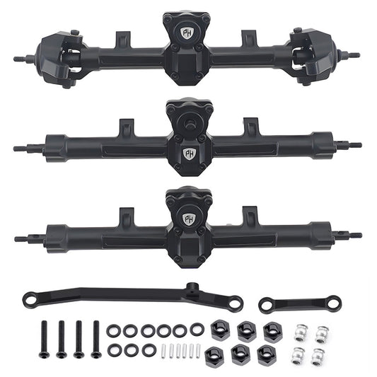 Powerhobby Aluminum Front / Middle / Rear Axles Axial SCX24
