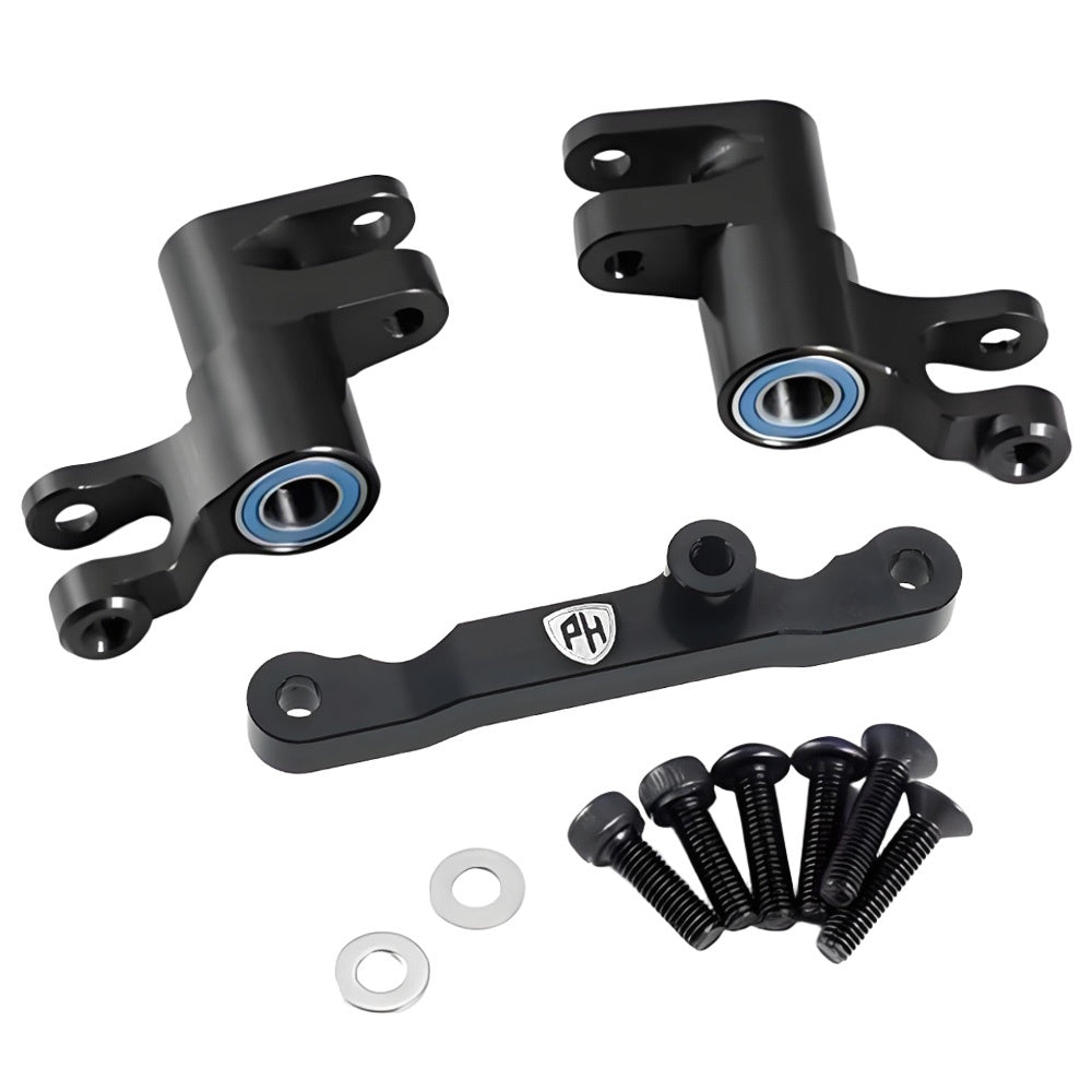 Powerhobby Aluminum Steering / Bellcrank Black FOR Traxxas Mini Maxx