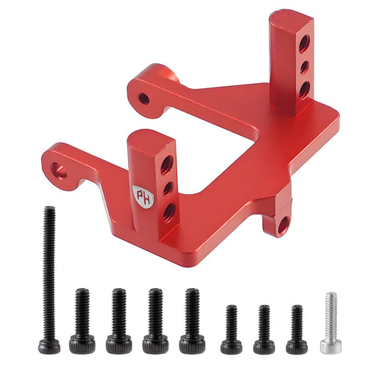 Powerhobby Aluminum Integrated Servo Fixed Mount Red Redcat Ascent 1/18
