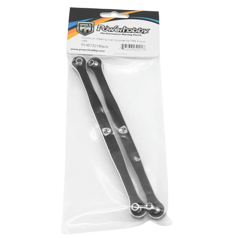 Powerhobby 7075 Aluminum Steering Rod Black FOR Traxxas Funco