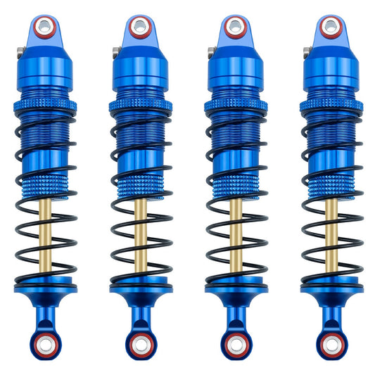 Powerhobby Aluminum Adjustable Shocks (4) Blue FOR Traxxas Mini Maxx
