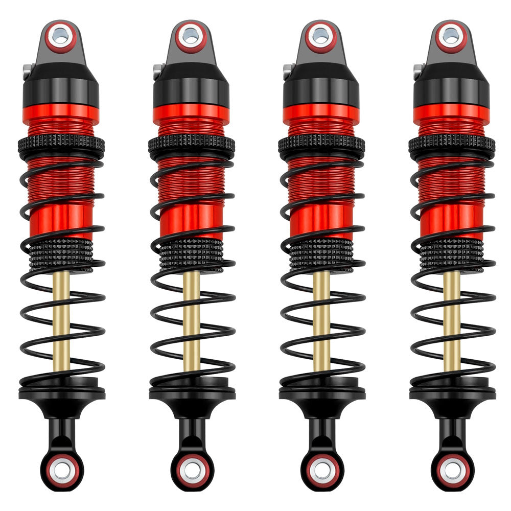 Powerhobby Aluminum Adjustable Shokcs (4) Red FOR Traxxas Mini Maxx