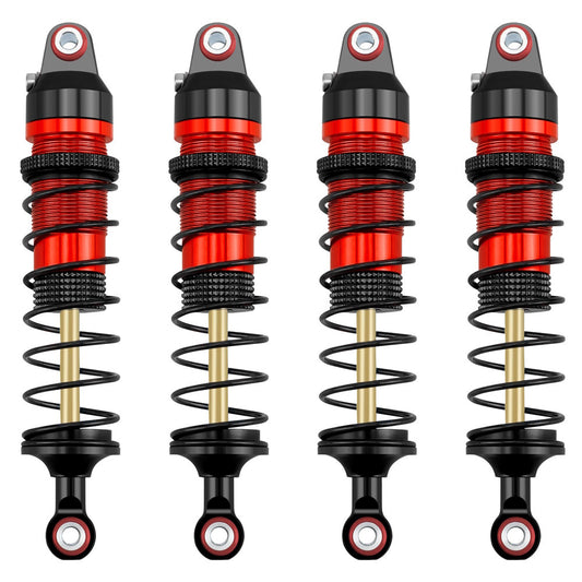 Powerhobby Aluminum Adjustable Shokcs (4) Red FOR Traxxas Mini Maxx