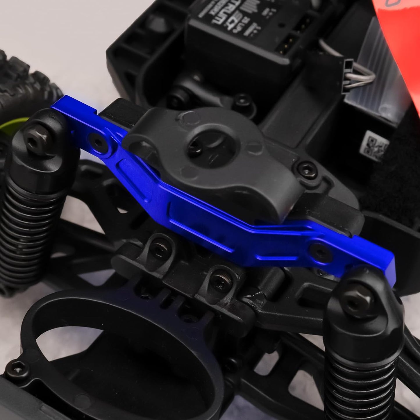 Powerhobby Aluminum Front Shock Tower Dampler Plate Blue Arrma Grom Granite / Mojave