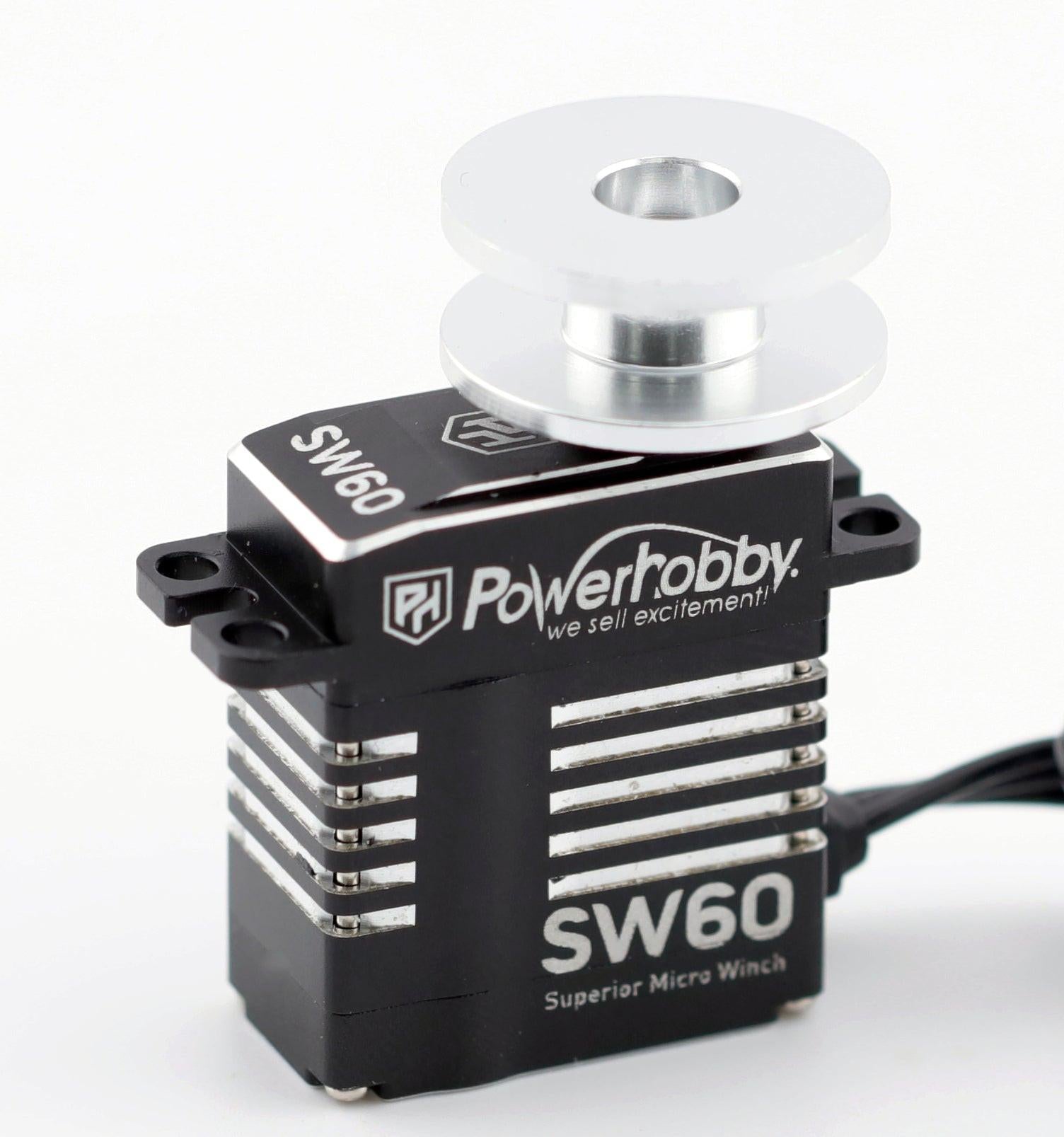 Sw60 Rotor Powerhobby SW60 High Torque Superior Micro Winch Servo | PowerHobby