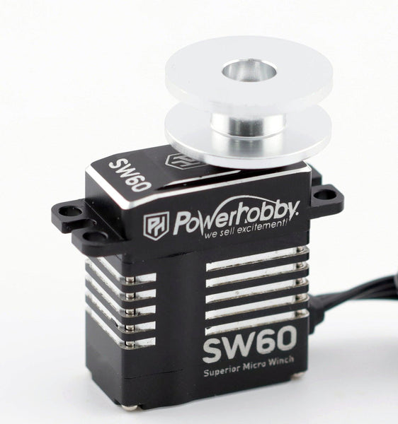 Powerhobby SW60 High Torque Superior Micro Winch Servo– | PowerHobby