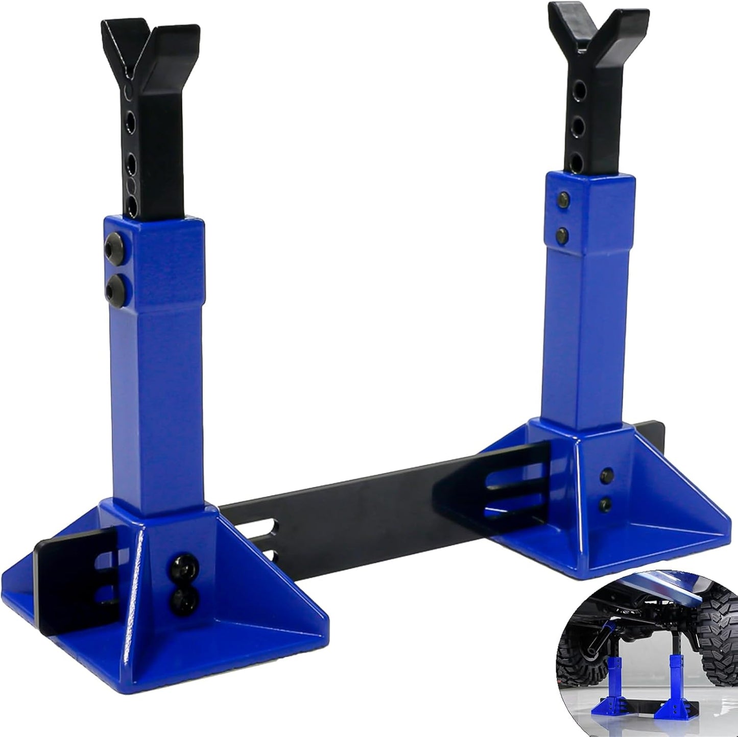 Powerhobby RC Car Jack Stand Blue for 1/8 1/10 Scale Rock Crawler