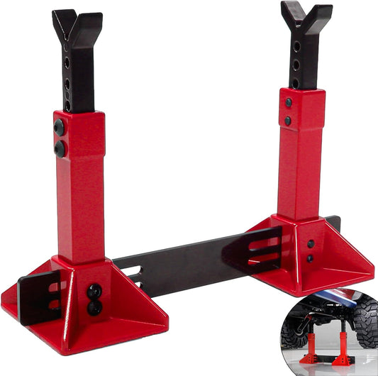 Powerhobby RC Car Jack Stand RED for 1/8 1/10 Scale Rock Crawler