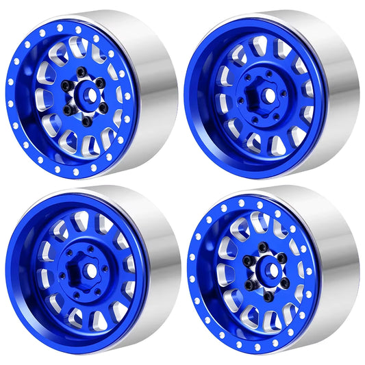 Powerhobby 1.3" Aluminum Beadlock Wheels (4) 1/24 Rock Crawler