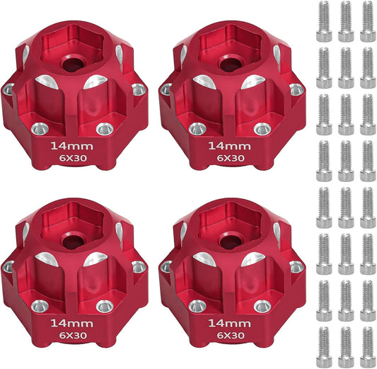 Powerhobby 6x30 to 14mm Aluminum Hex  Adapters (4) Pro-Line Arrma Senton Granite Wheel