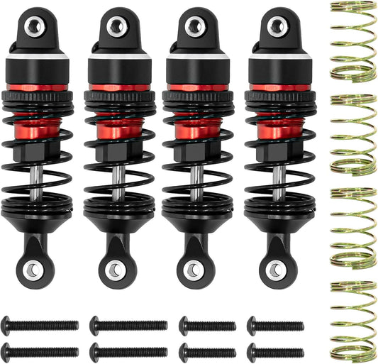 Powerhobby Aluminum Front / Rear Adjustable Shocks Red FOR Traxxas 1/16 Mini Slash