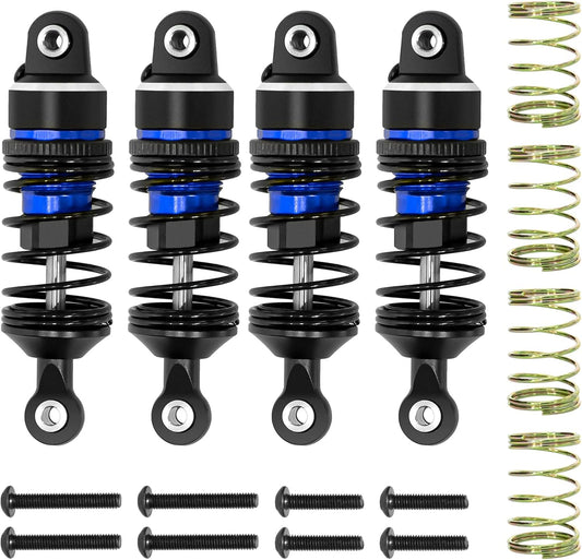 Powerhobby Aluminum Front / Rear Adjustable Shocks Blue FOR Traxxas 1/16 Mini Slash