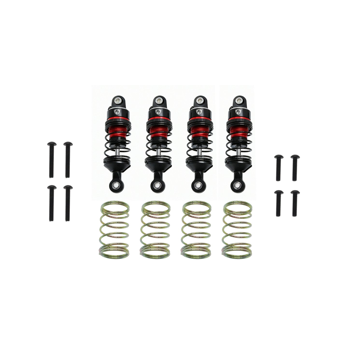 Powerhobby Aluminum Front / Rear Adjustable Shocks Red FOR Traxxas 1/16 Mini Slash