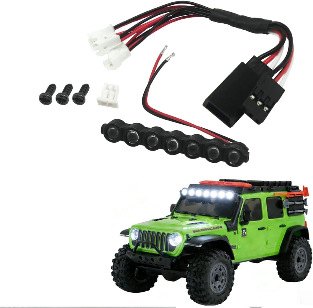 Powerhobby LED Head Lights Bar (White Round ) Axial SCX30 Jeep Wrangler