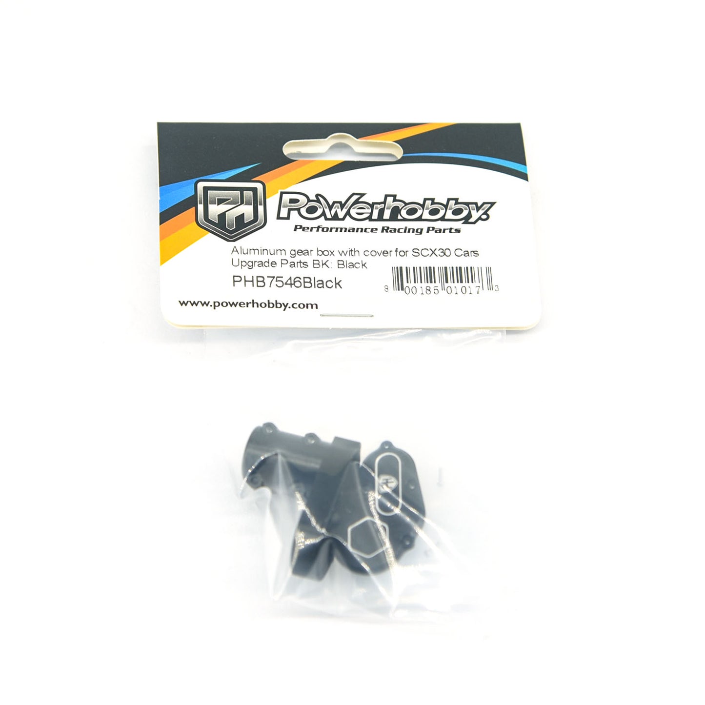 Powerhobby Aluminum Gear Box w Cover Black Axial SCX30