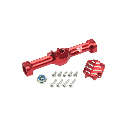 Powerhobby Aluminum Rear Axle w Cover Red Axial SCX30