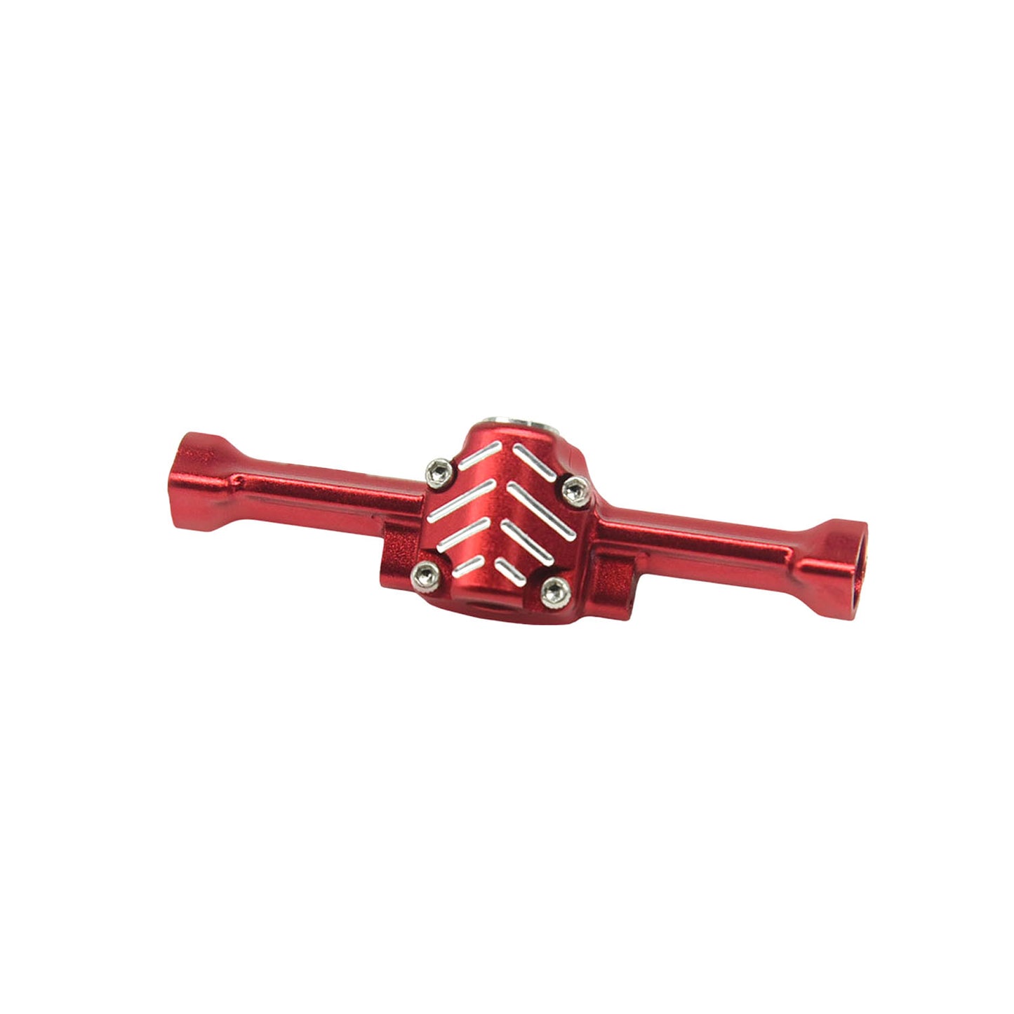 Powerhobby Aluminum Rear Axle w Cover Red Axial SCX30