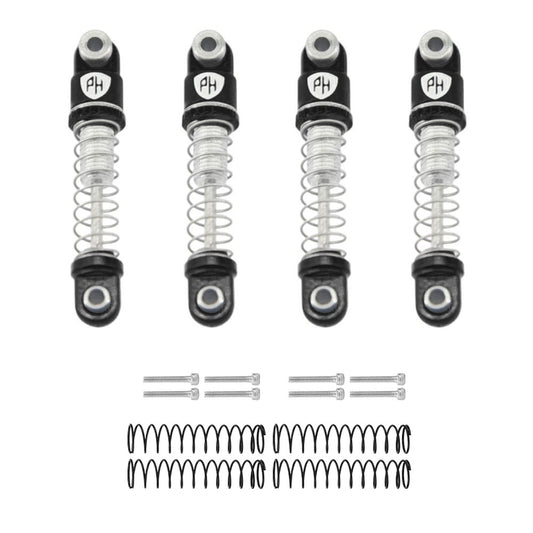 Powerhobby Aluminum Shocks 21.5mm (4) Black Axial SCX30