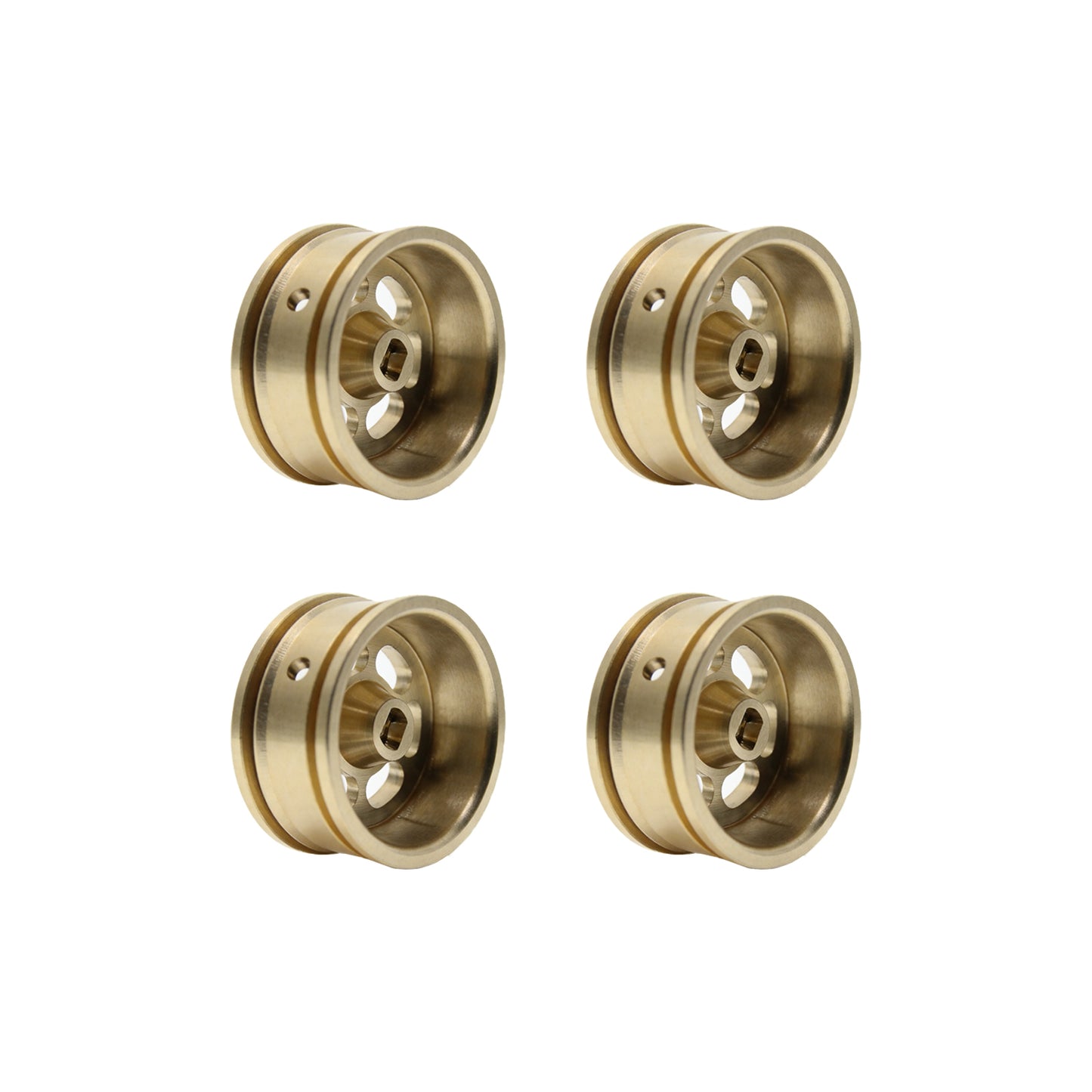 Powerhobby Brass Wheels 6-Slot(4) Axial SCX30