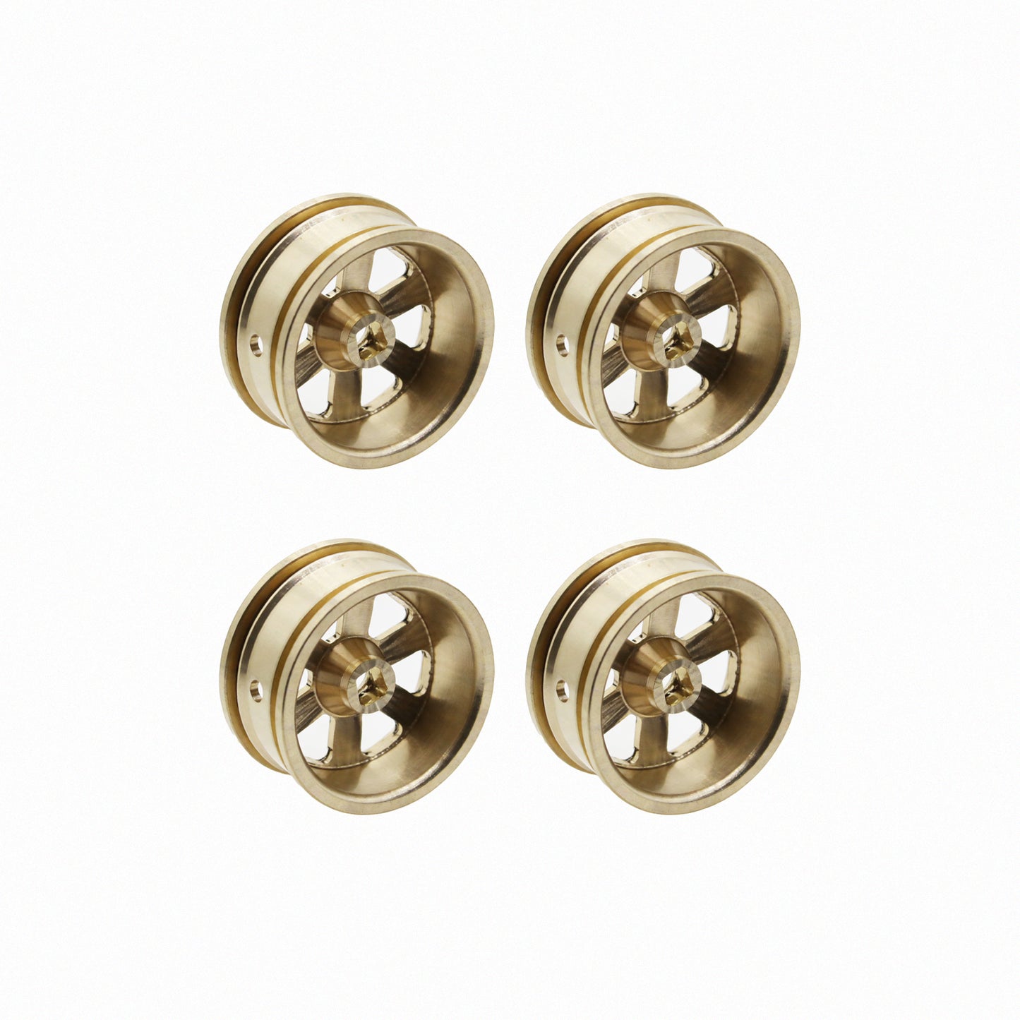 Powerhobby Brass Wheels 6-Diamond (4) Axial SCX30