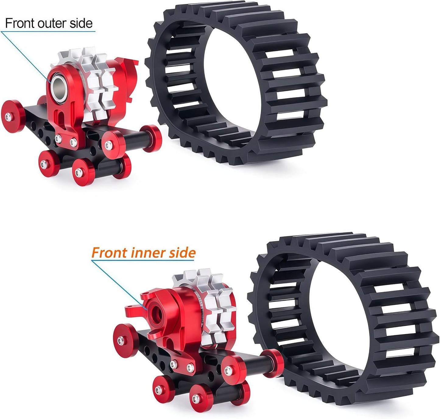 Powerhobby Axial SCX24 Snow Tracks Wheels Set