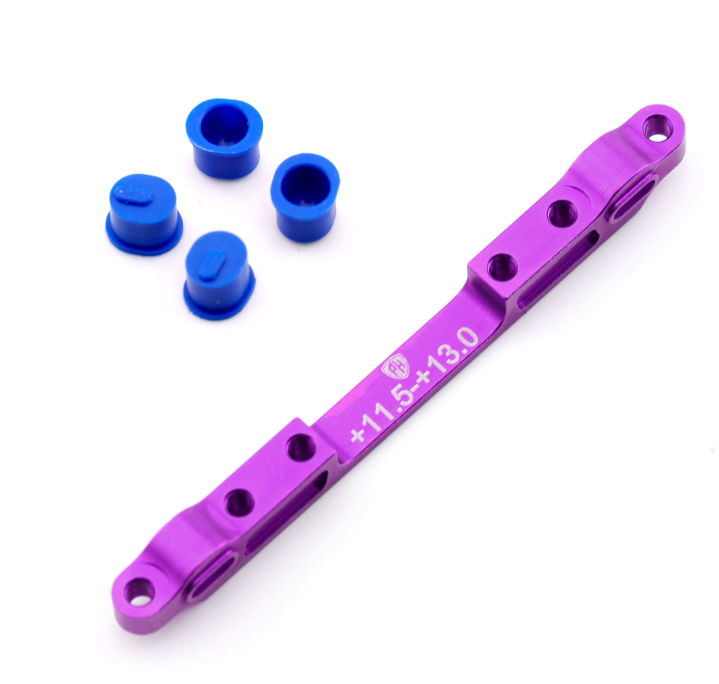 Powerhobby MST RMX 2.5 Aluminum Adjustable Lower Arm Mount Set +11.5-13.0mm Purple