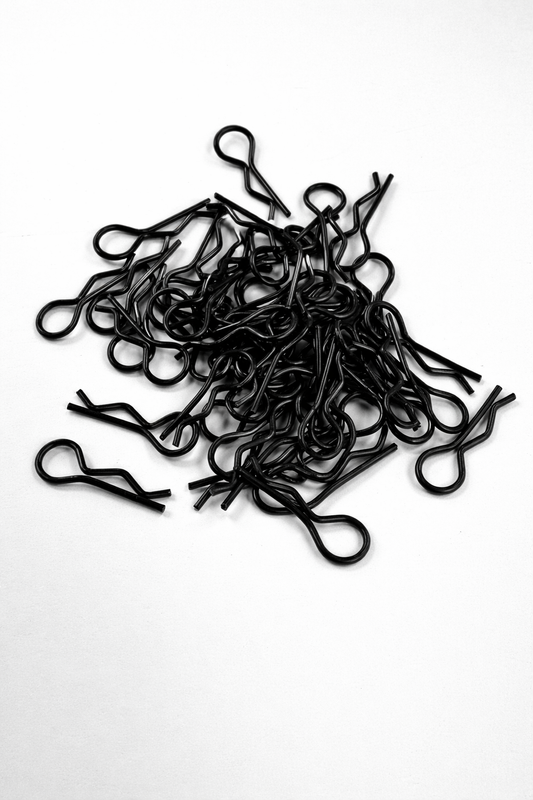 Powerhobby 1/10 Body Clips Black (50).