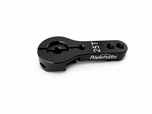 Powerhobby Aluminum 25T Servo Horn Black