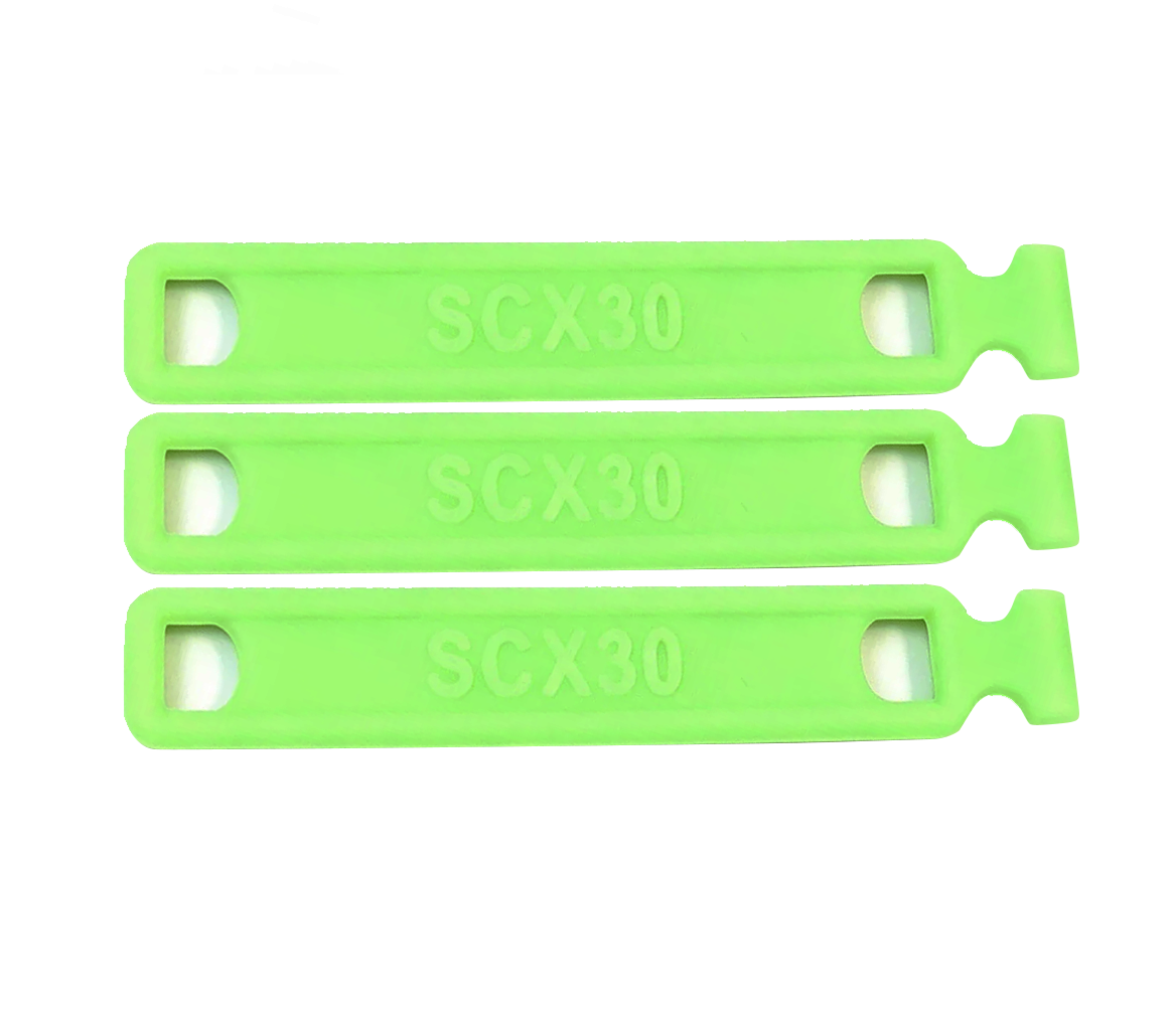 Powerhobby Battery Strap (3) Green For Axial SCX30.